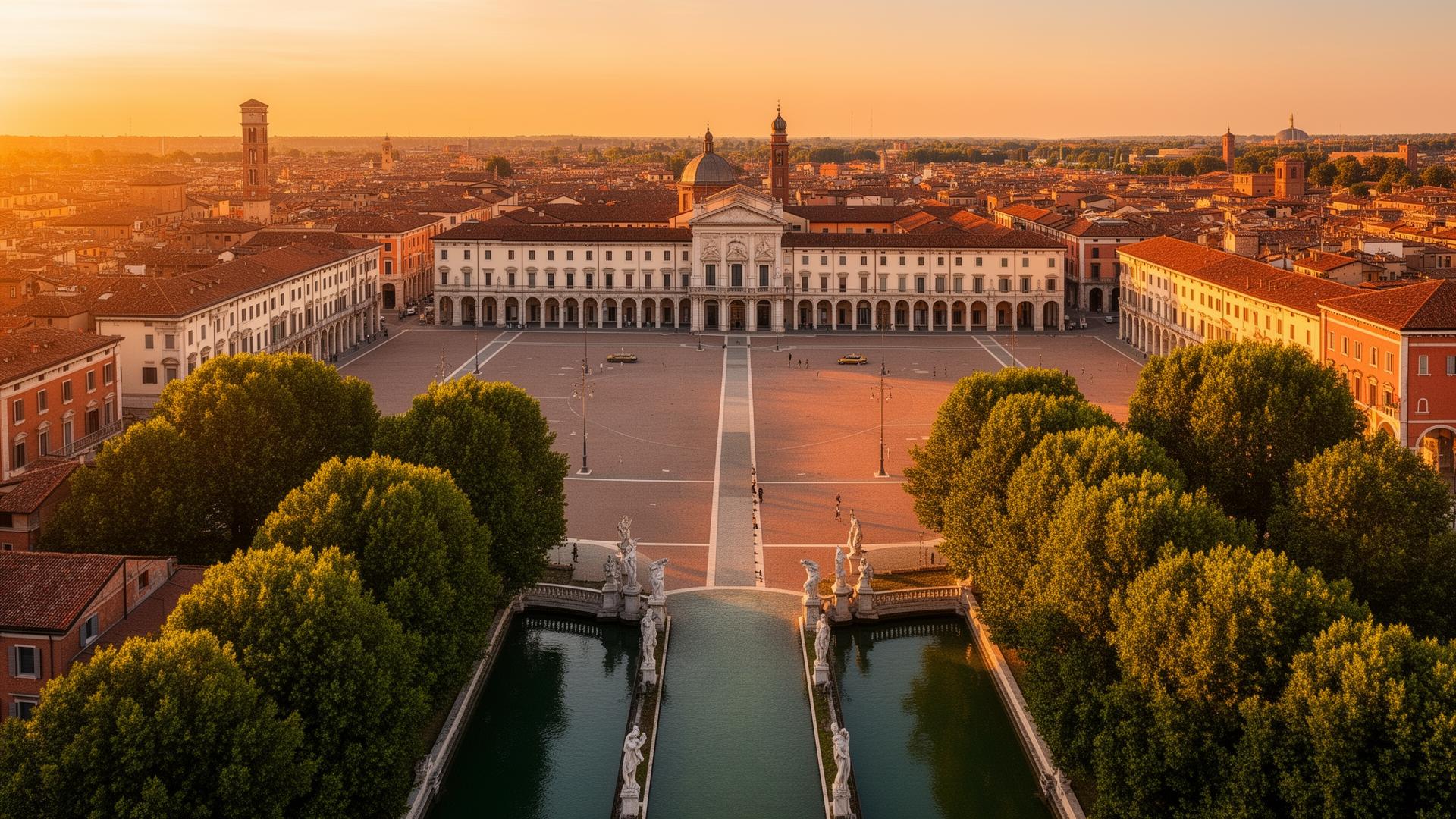 Padova – Prato della Valle al tramonto